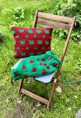 Kiseen aus Blunck-Wolle