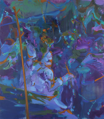 Early sound-1, 2019, Öl auf Leinwand, 230 x 200 cm