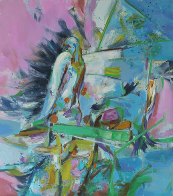 Die Heiligen-3, 2018, Öl auf Leinwand, 180 x 160 cm