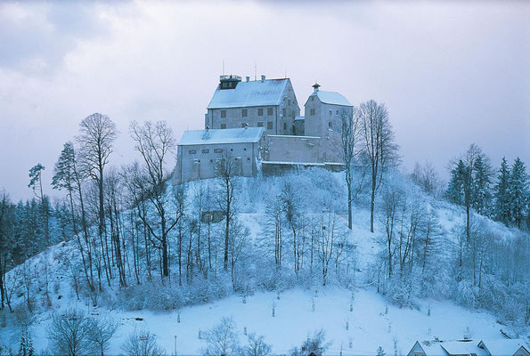 die Waldburg im Schnee