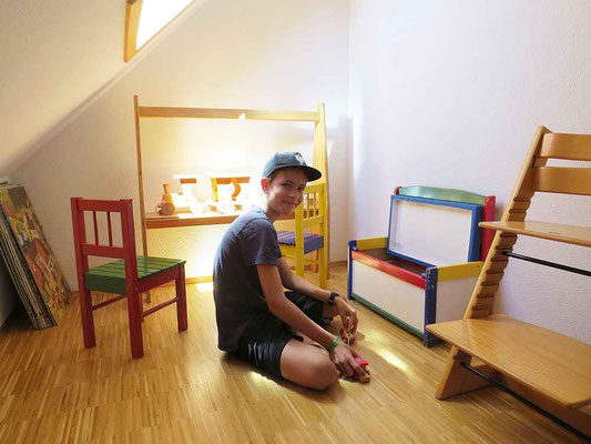 Kinderspielecke der Ferienwohnung/ Ferienhof Uebelhör