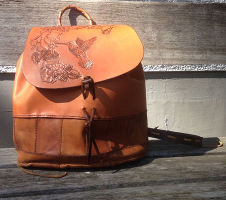 Rucksack mit Punzierung