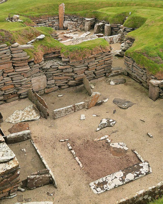 Skara Brae - steinzeitliche Ausgrabungsstätte auf Orkney Mainland
