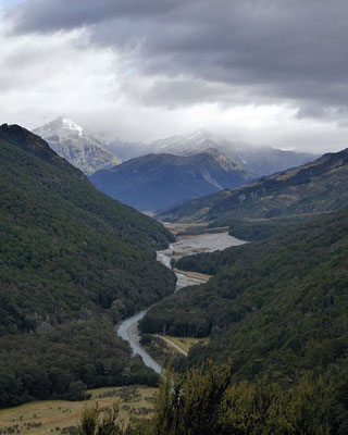 Rees Valley Ausblick vom Invincible Gold Mine Track