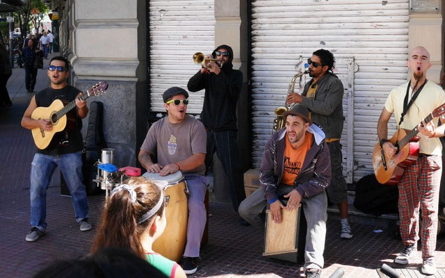 Straßenmusiker in San Telmo          