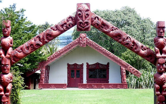Maori Versammlungshaus an der Aucklander Universität