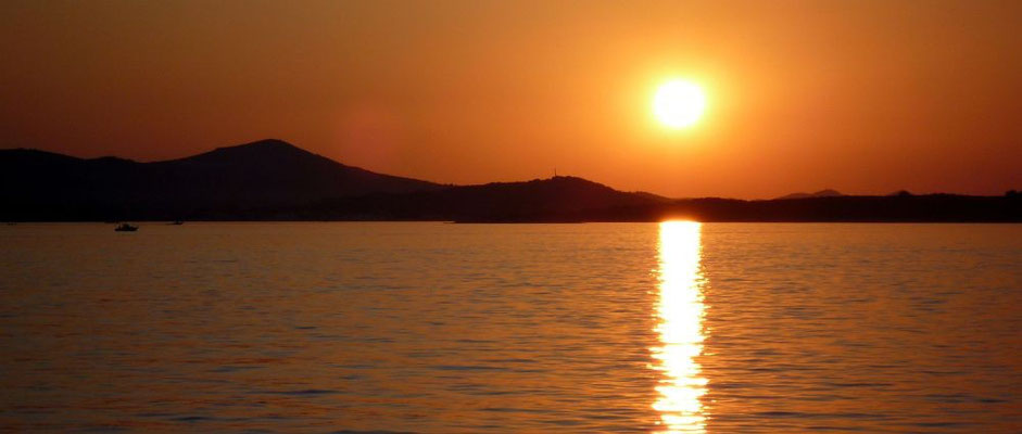 letztes Bild - na was schon -  ein Sonnenuntergang an der Adria