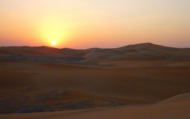 abends in der Wüste