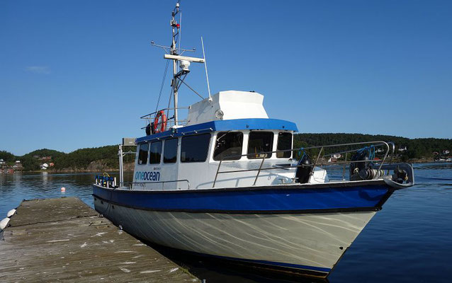 unser Tauchboot für eine Wochen in Åros