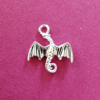 Drache, Sterling Silber, 13 mm