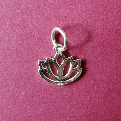 Lotus, 925 Sterling Silber, 13 mm