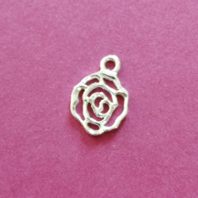 Rose, Sterling Silber, 10 mm