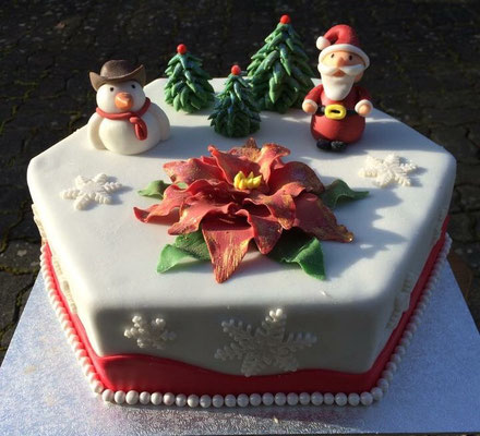 Motivtorte Christmas Cake Schritt Fur Schritt Anleitung Mann Backt