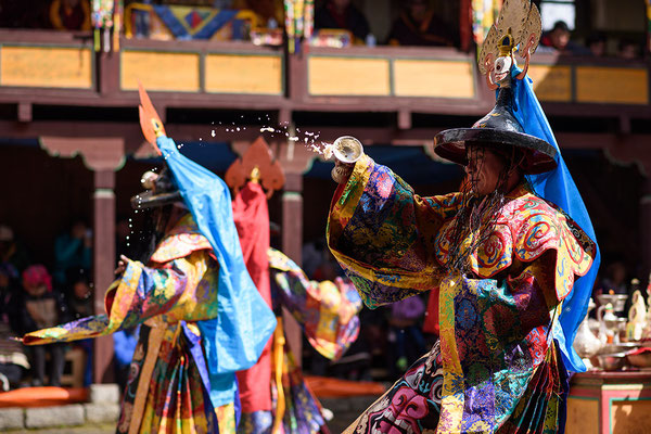 Mönchstanz beim Mani Rimdu Festival in Tengboche