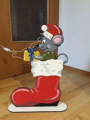 Maus im Stiefel Lampe