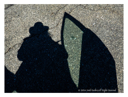 Me and my pre eclipse shadow in my parking lot. 11 am