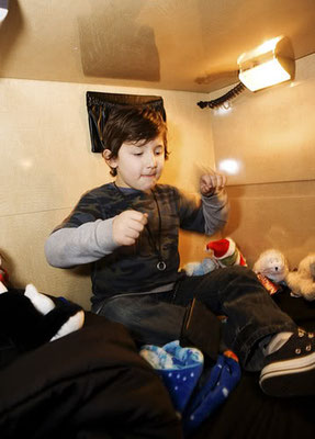 He loved to go on tour with his big bros!