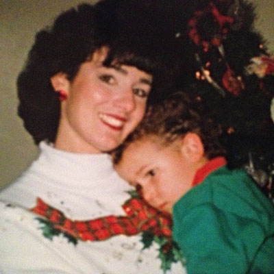 Sweet Christmas-y cuddles. Shared by Mrs. Jonas on Nick's 26th B-Day on her IG!