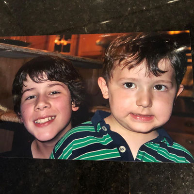 The cutest brothers, shared by Nick on Frankie's 20th!