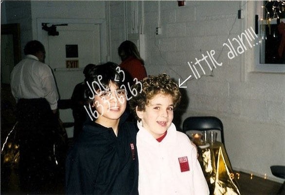 Joe with his cast mate Alan backstage