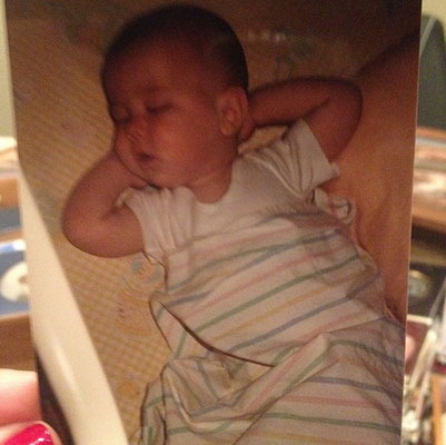 Sleepy little munchkin.
