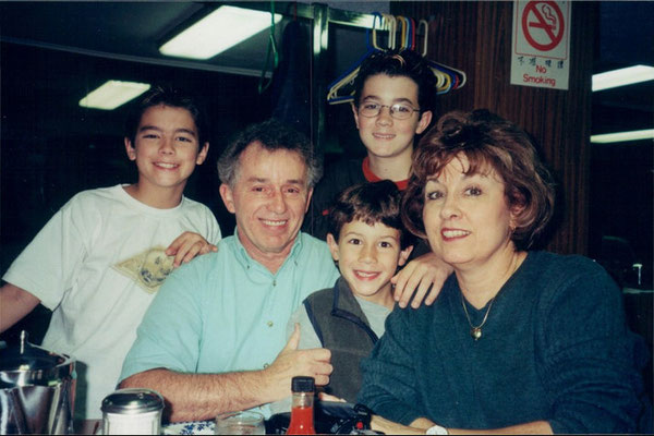 With their maternal grandparents.