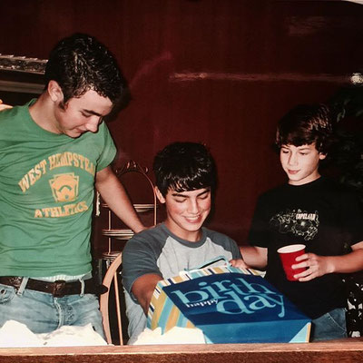 Celebrating Joe's birthday.