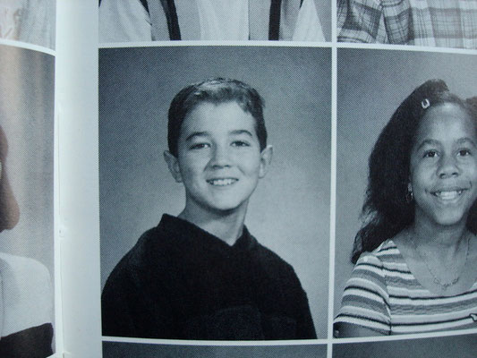 Kevin's headshot in the yearbook- Eastern Christian Middle School. Possibly grade 6.
