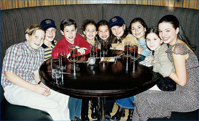 Daniel, Patrick, Nicholas, Tiffany, Alix, Allison, Krista, Caroline, and Elizabeth celebrating the opening night