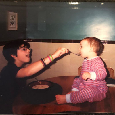 Precious bond. Shared by Joe on Frankie's 20th!