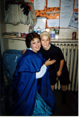 Nicholas and Jamie backstage getting in costume - Credit nicholasjonas.com