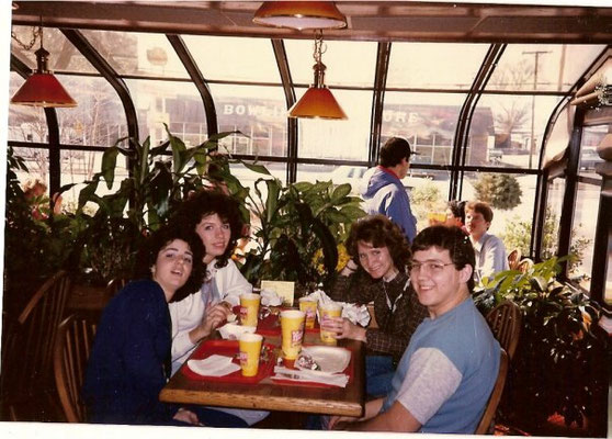 Having a nutritious break. Denise and Kevin with Dawn and Stephanie.