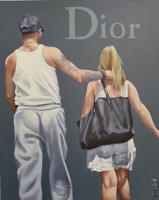 Gemälde 656,DIOR Vol 1,Acryl auf Hartfaserplatte ,2020,30 x 24 cm      