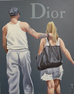 Gemälde 656,DIOR Vol 1,Acryl auf Hartfaserplatte ,2020,30 x 24 cm      