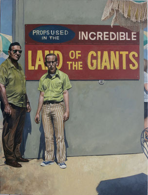 Gemälde 549, Giganten, Acryl auf Leinwand, 2017, 90 x 120 cm