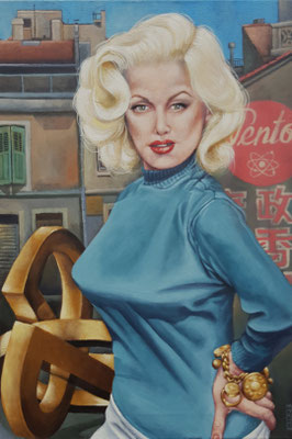 Gemälde 855,PENTO, Acryl auf Leinwand,2025, 65 x 44 cm