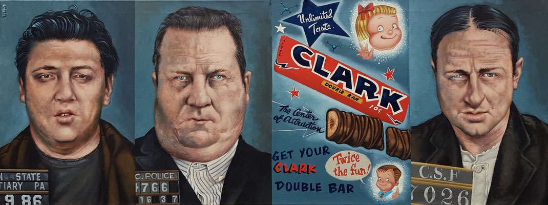 Gemälde 715, CLARK, Acryl auf LEINWAND ,2022, 60 x 160 cm