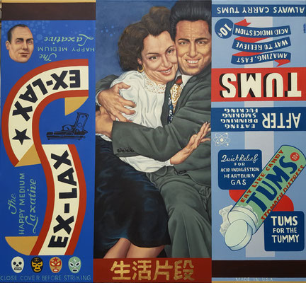Gemälde 694,TUMS, Acryl auf Leinwand, 2021,120 x 130  cm