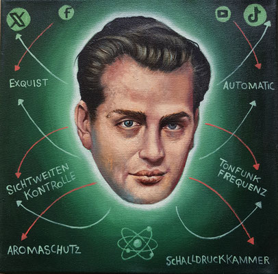 Gemälde 814,EXQUISIT ,Acryl auf Leinwand, 2024,30 x 30 cm