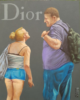 Gemälde 672,DIOR Vol 2,Acryl auf Hartfaserplatte ,2020,30 x 24 cm