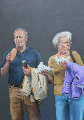 Gemälde 451  In der Fremde,  Acryl auf Leinwand,2013,  140 x 200 cm