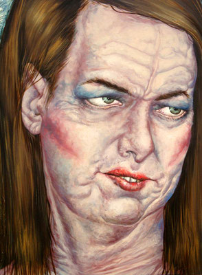 Gemälde 243  Kokette  Acryl auf Leinw. ,2007,  80 x 100 cm