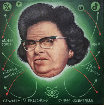 Gemälde 820,USER ,Acryl auf Leinwand, 2024,30 x 30 cm
