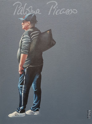 Gemälde 748, PALOMA PICCASO Vol 1,  Acryl auf Hartfaserplatte ,2022, 40 x 30 cm