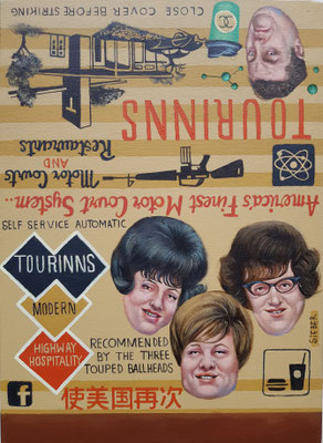 Gemälde 706, TOURINNS,Acryl auf Leinwand, 2021,46 x 33 cm