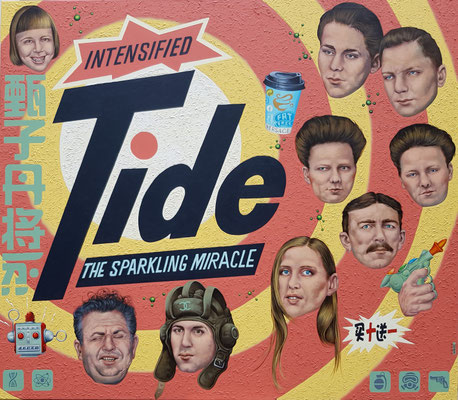 Gemälde 644,TIDE  , Acryl auf Leinwand, 2020,140 x 160 cm