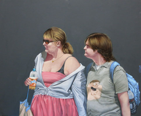 Gemälde  465 Family Guy, Acryl auf Hartfaserplatte,2014, 50 x 60 cm
