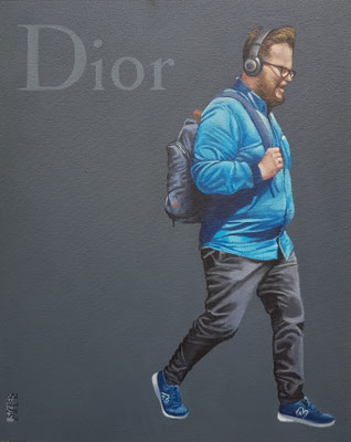 Gemälde 722,DIOR, Vol 3, Acryl auf Hartfaserplatte ,2022, 50 x 40 cm