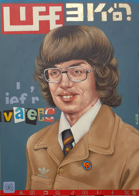 Gemälde 878, LIFE VOL 3, Acryl auf Leinwand,2025, 70 x 50 cm
