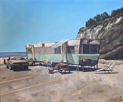 Gemälde 913, 29 PARADISE COVE ROAD MALIBU CA 90265, Acryl auf Leinwand,2026, 50 x 60 cm